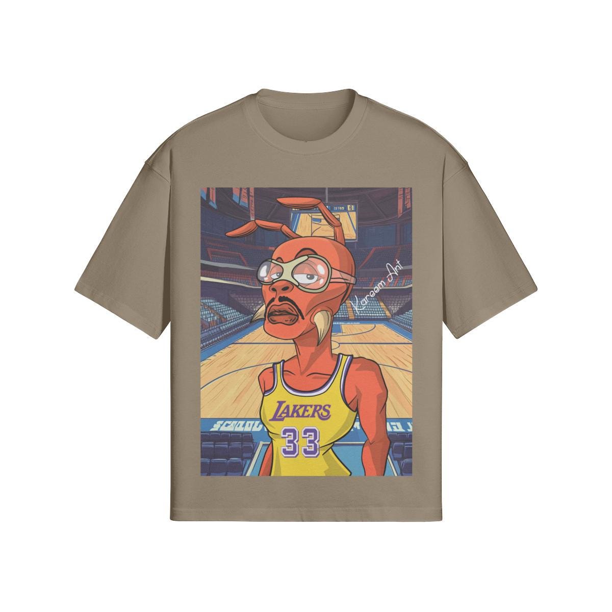 Kareem Skyhook Ant "Legend Series" Boxy Tee